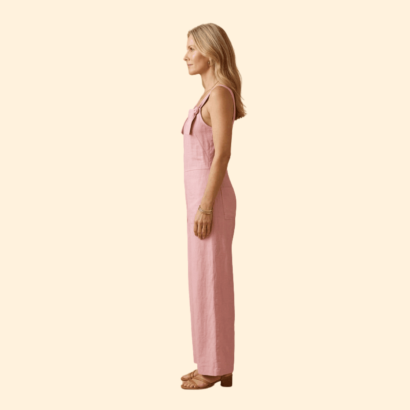 Women’s Casual Jumpsuit with Adjustable Straps