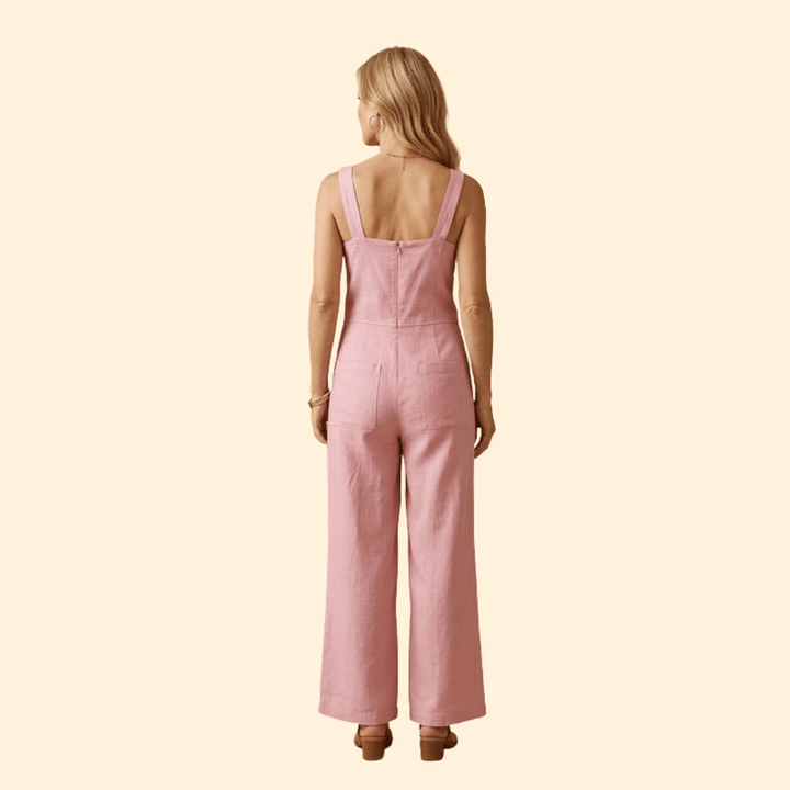 Women’s Casual Jumpsuit with Adjustable Straps