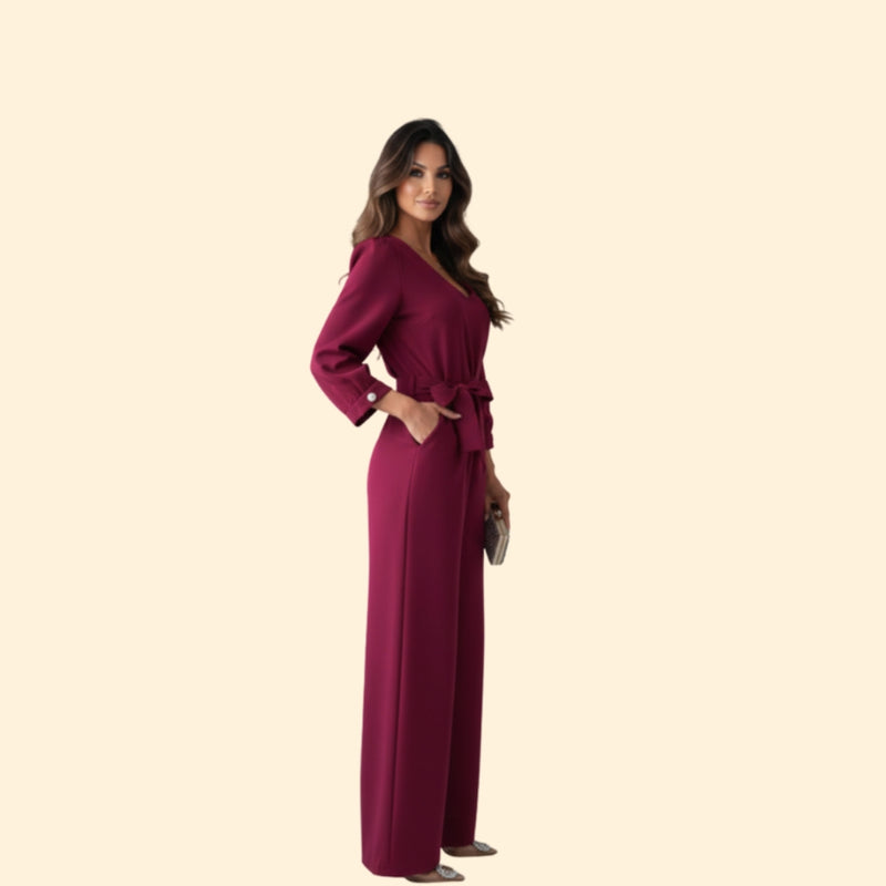 Women’s Wide-Leg Jumpsuit with Elegant Design