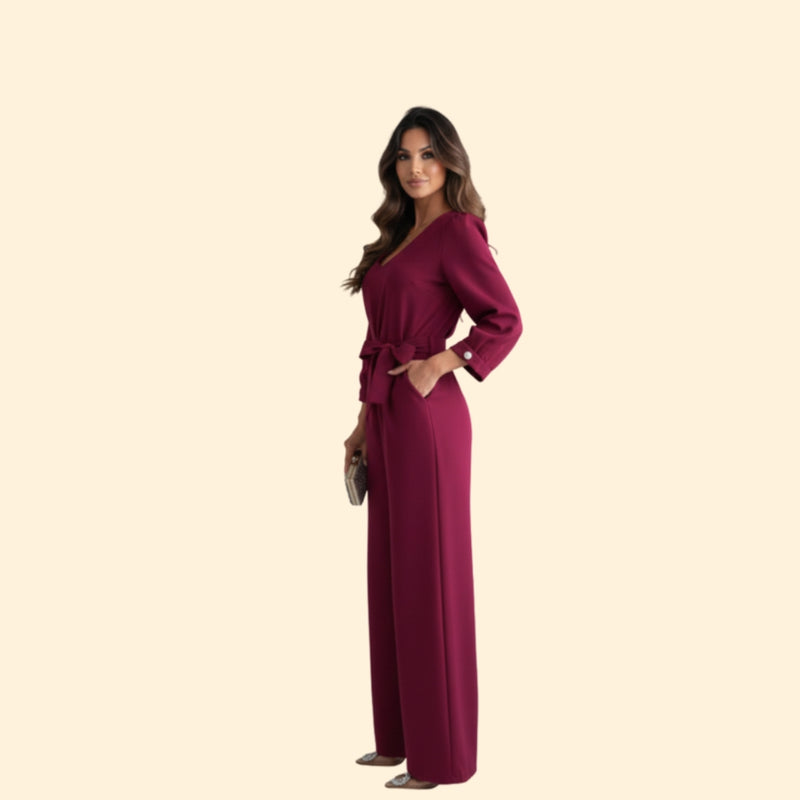 Women’s Wide-Leg Jumpsuit with Elegant Design