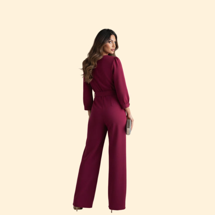 Women’s Wide-Leg Jumpsuit with Elegant Design
