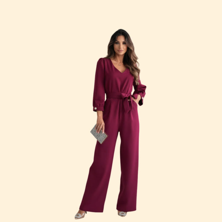Women’s Wide-Leg Jumpsuit with Elegant Design