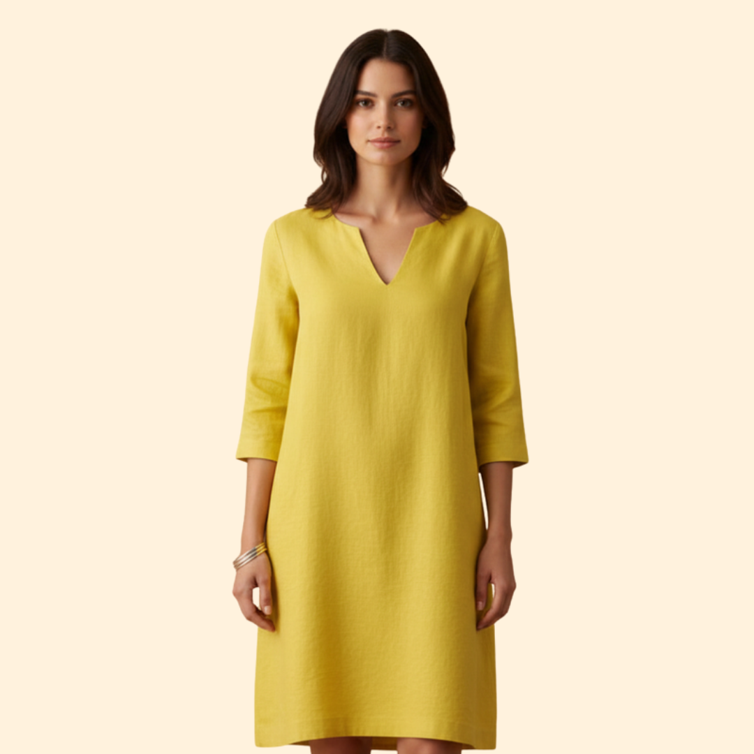 Women's Chic V-Neck Midi Dress