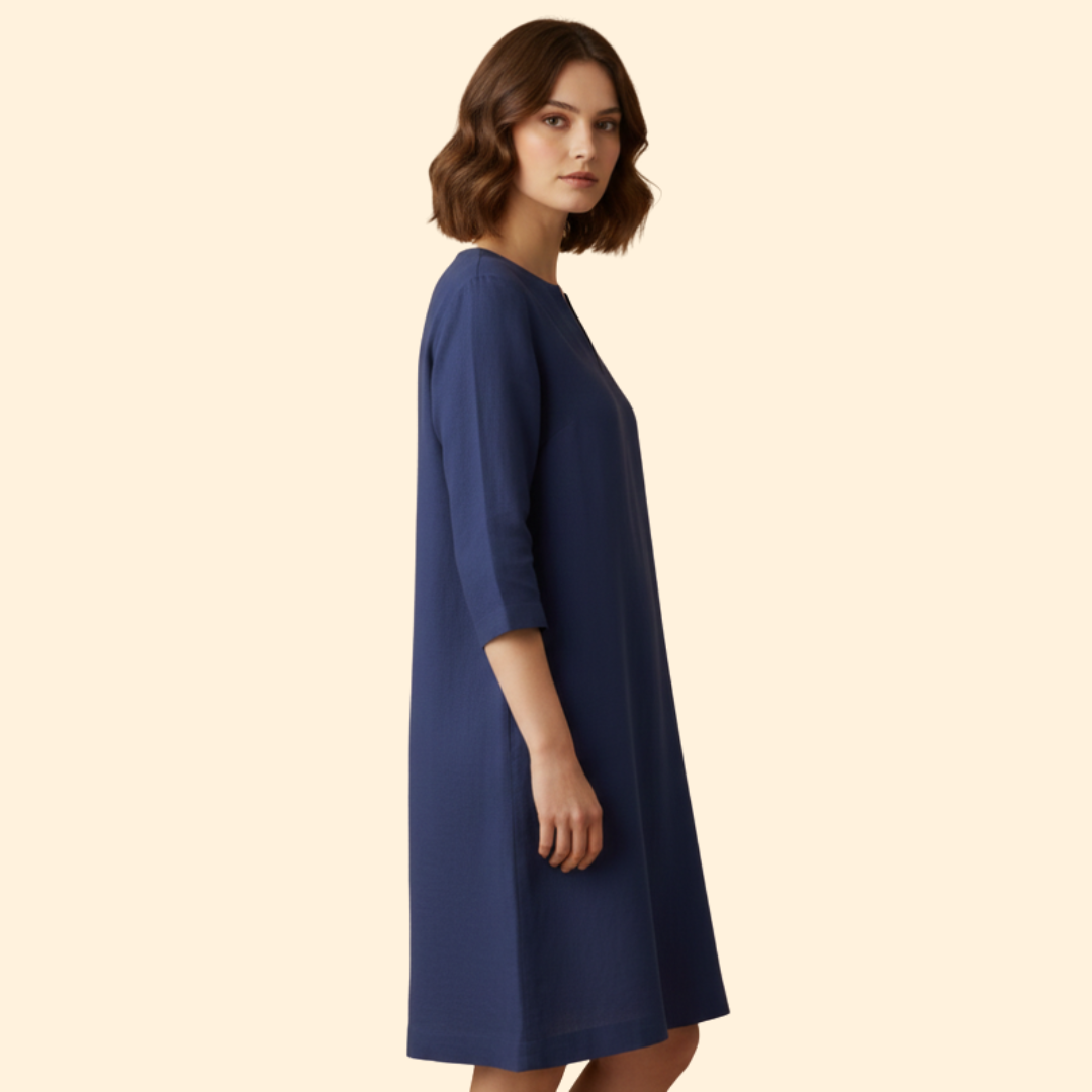 Women's Chic V-Neck Midi Dress