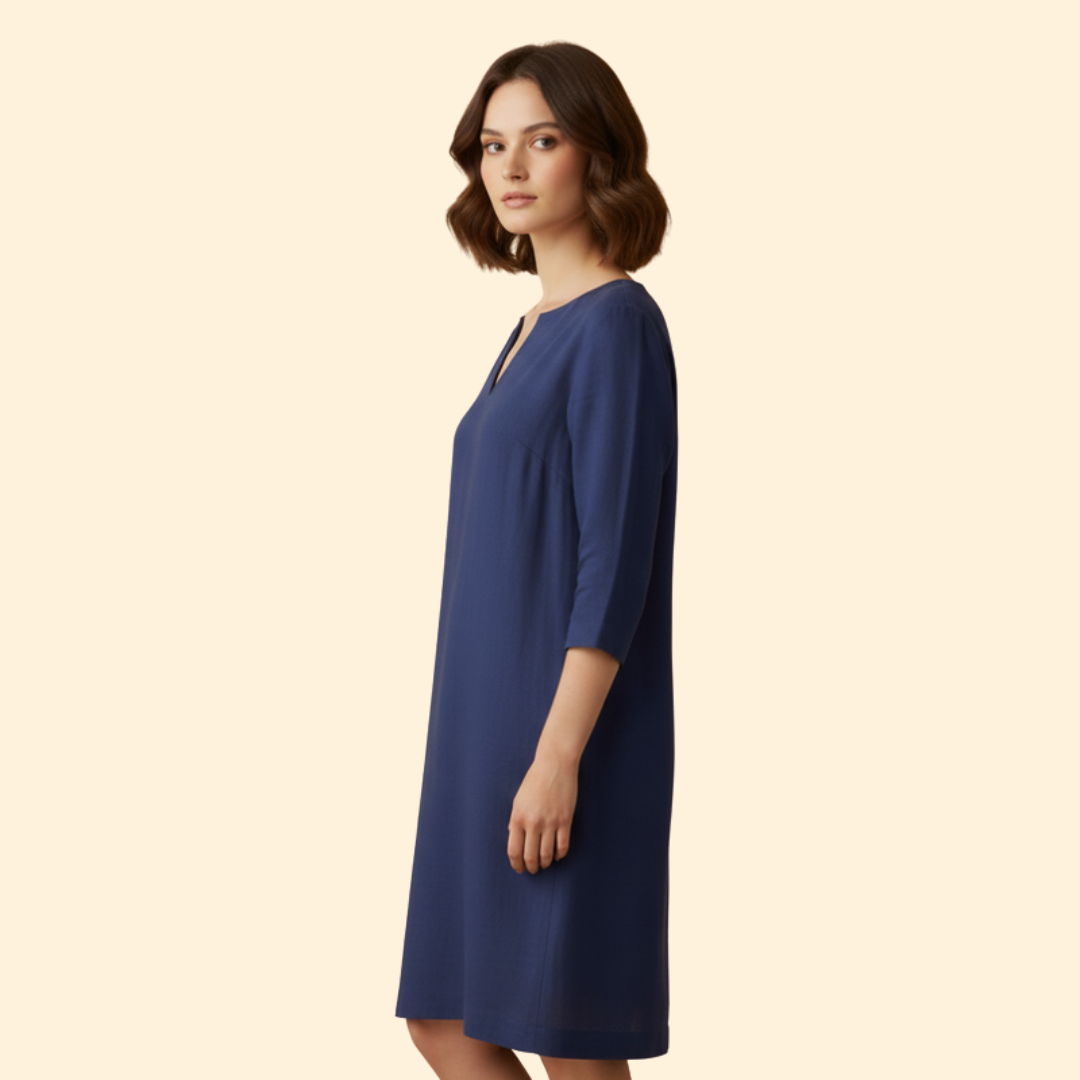 Women's Chic V-Neck Midi Dress