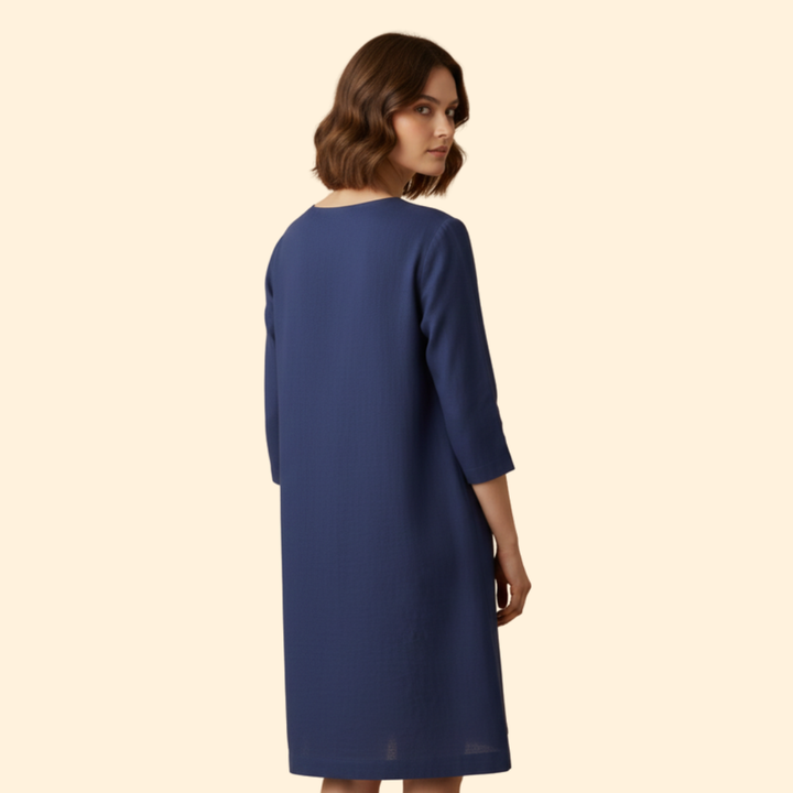 Women's Chic V-Neck Midi Dress