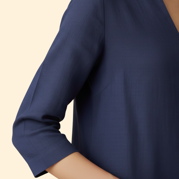 Women's Chic V-Neck Midi Dress