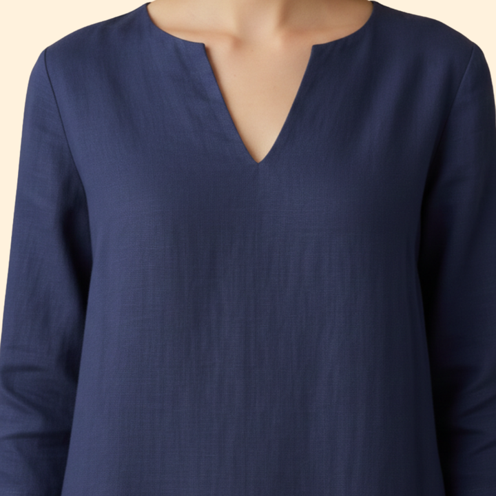 Women's Chic V-Neck Midi Dress