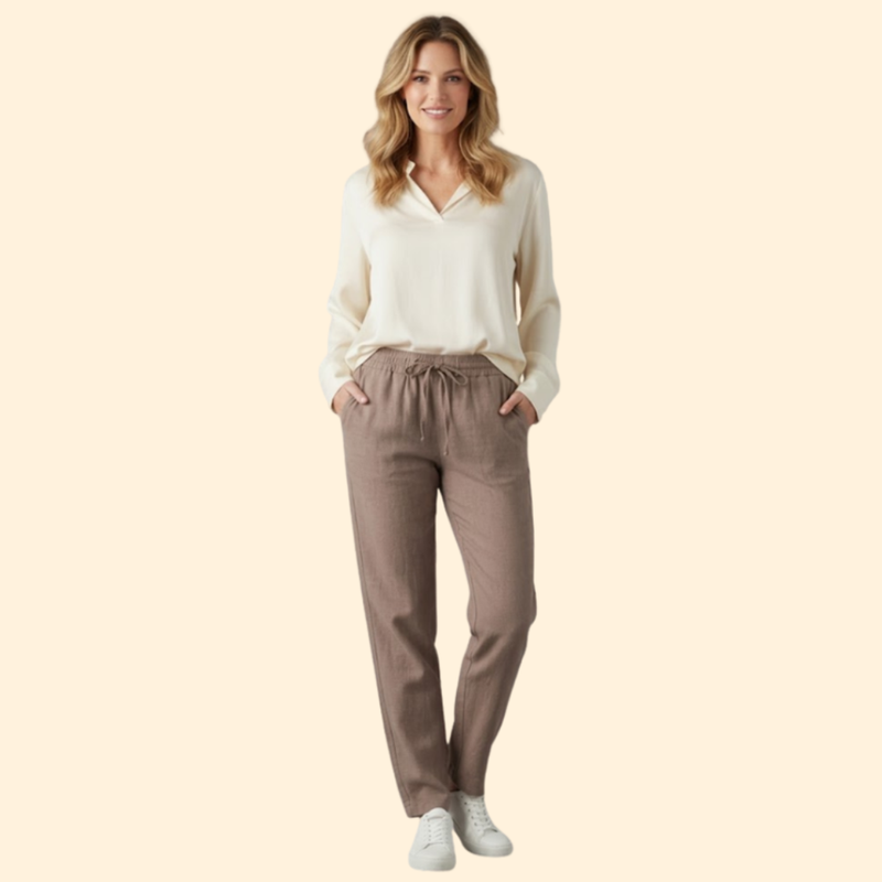 Women’s Comfortable Trousers with Adjustable Waistband
