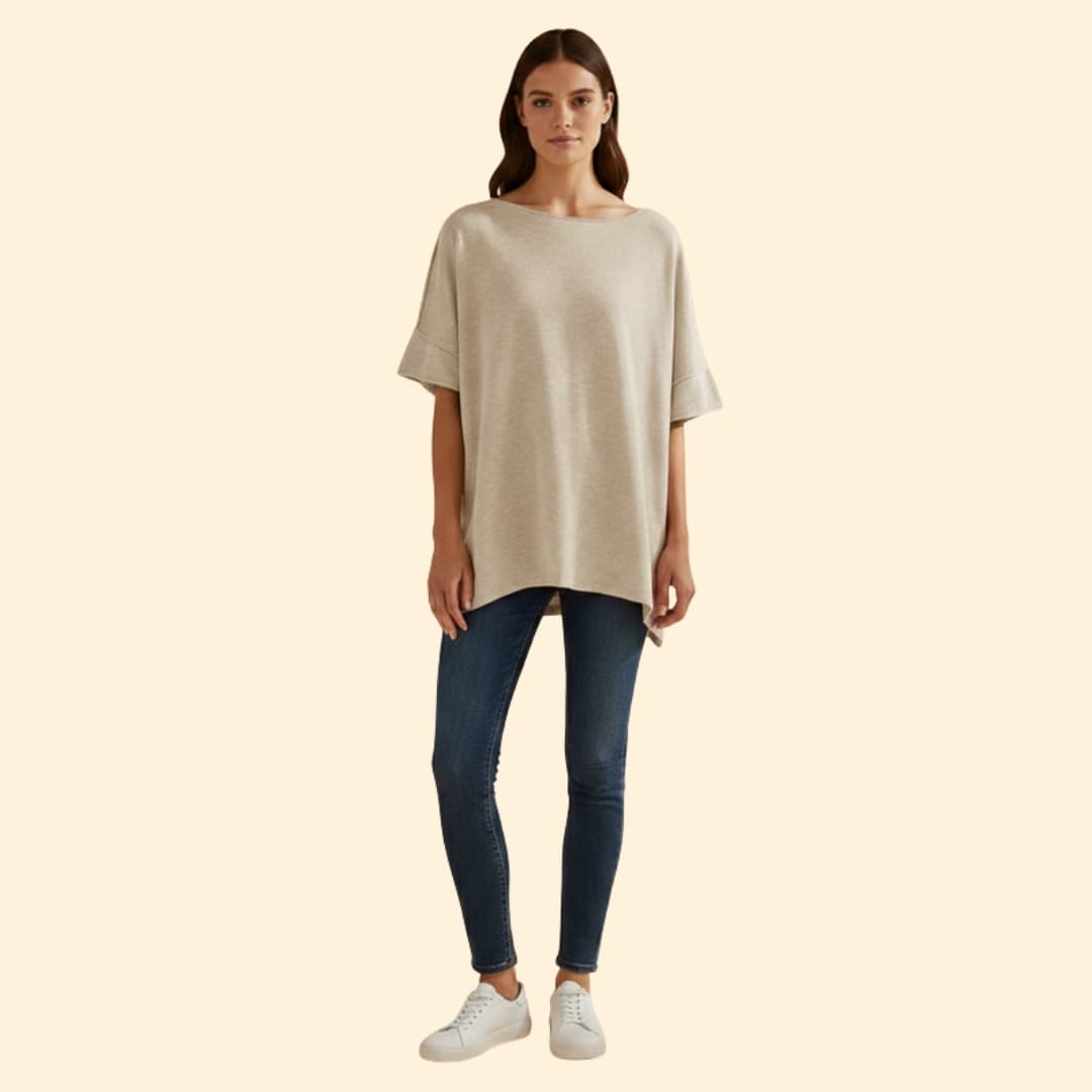 Women’s Comfy Oversized  T-shirt with Loose Fit
