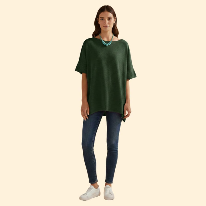 Women’s Comfy Oversized  T-shirt with Loose Fit