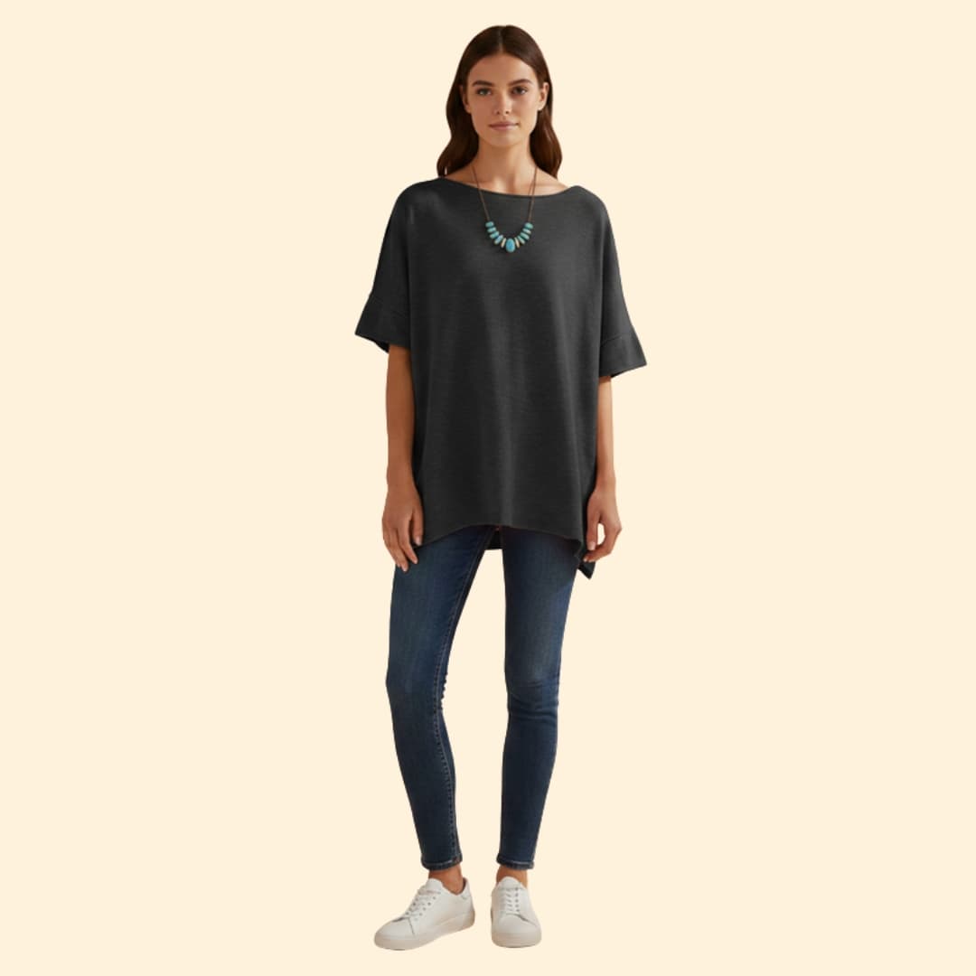 Women’s Comfy Oversized  T-shirt with Loose Fit