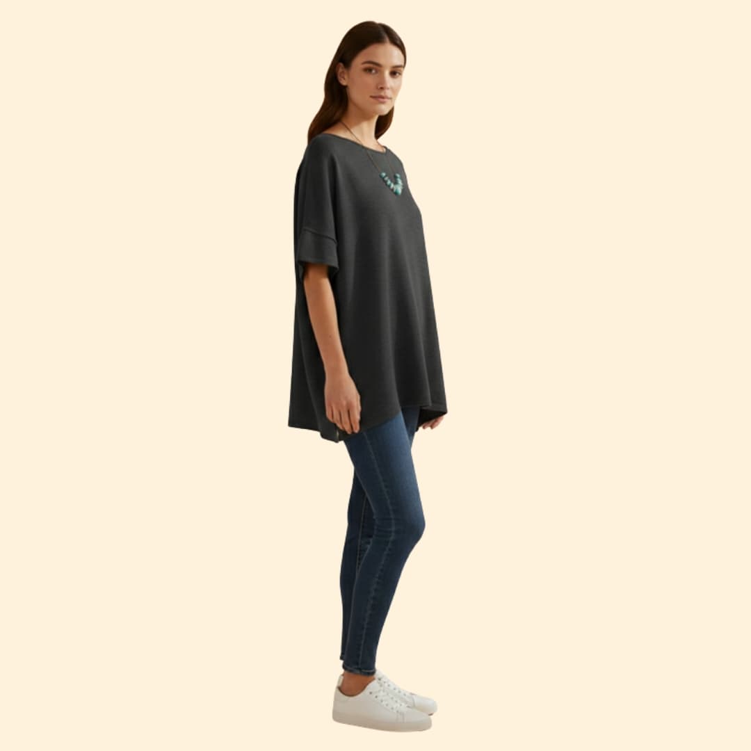 Women’s Comfy Oversized  T-shirt with Loose Fit