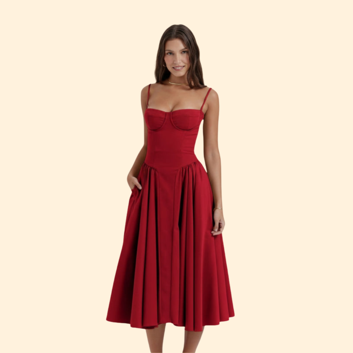 Women’s Corset Dress with Adjustable Straps