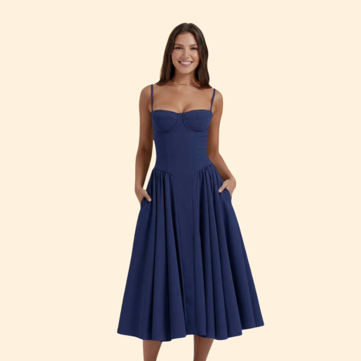 Women’s Corset Dress with Adjustable Straps