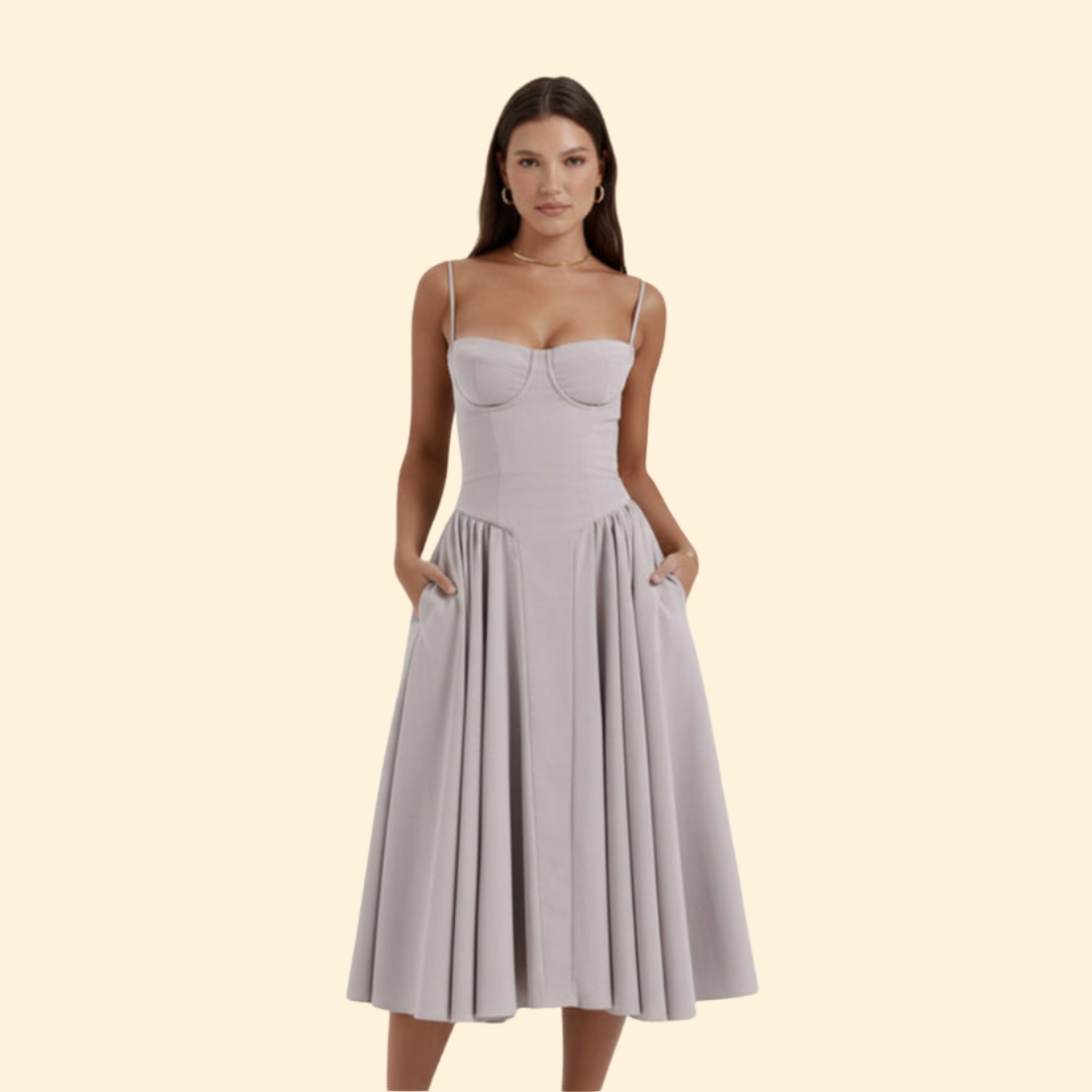 Women’s Corset Dress with Adjustable Straps