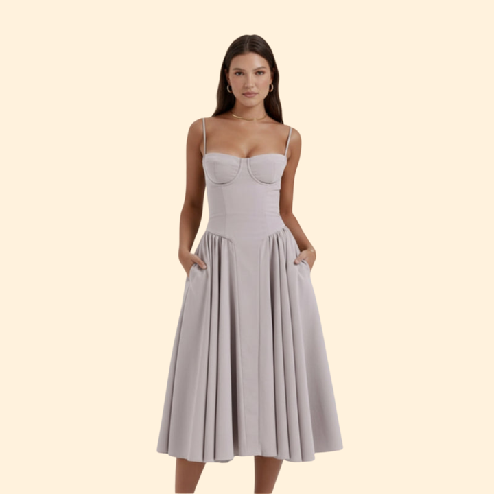 Women’s Corset Dress with Adjustable Straps