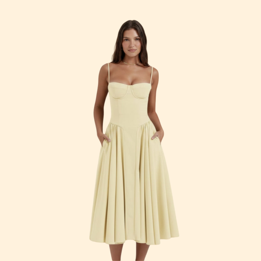 Women’s Corset Dress with Adjustable Straps