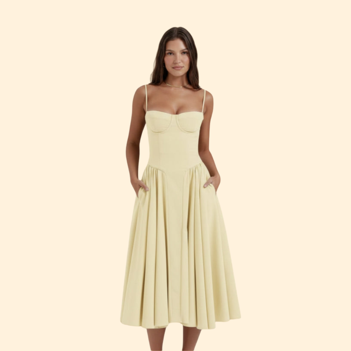 Women’s Corset Dress with Adjustable Straps