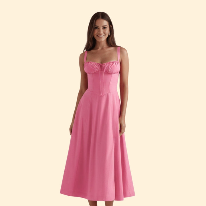 Women’s Corset Dress with Ruffled Skirt