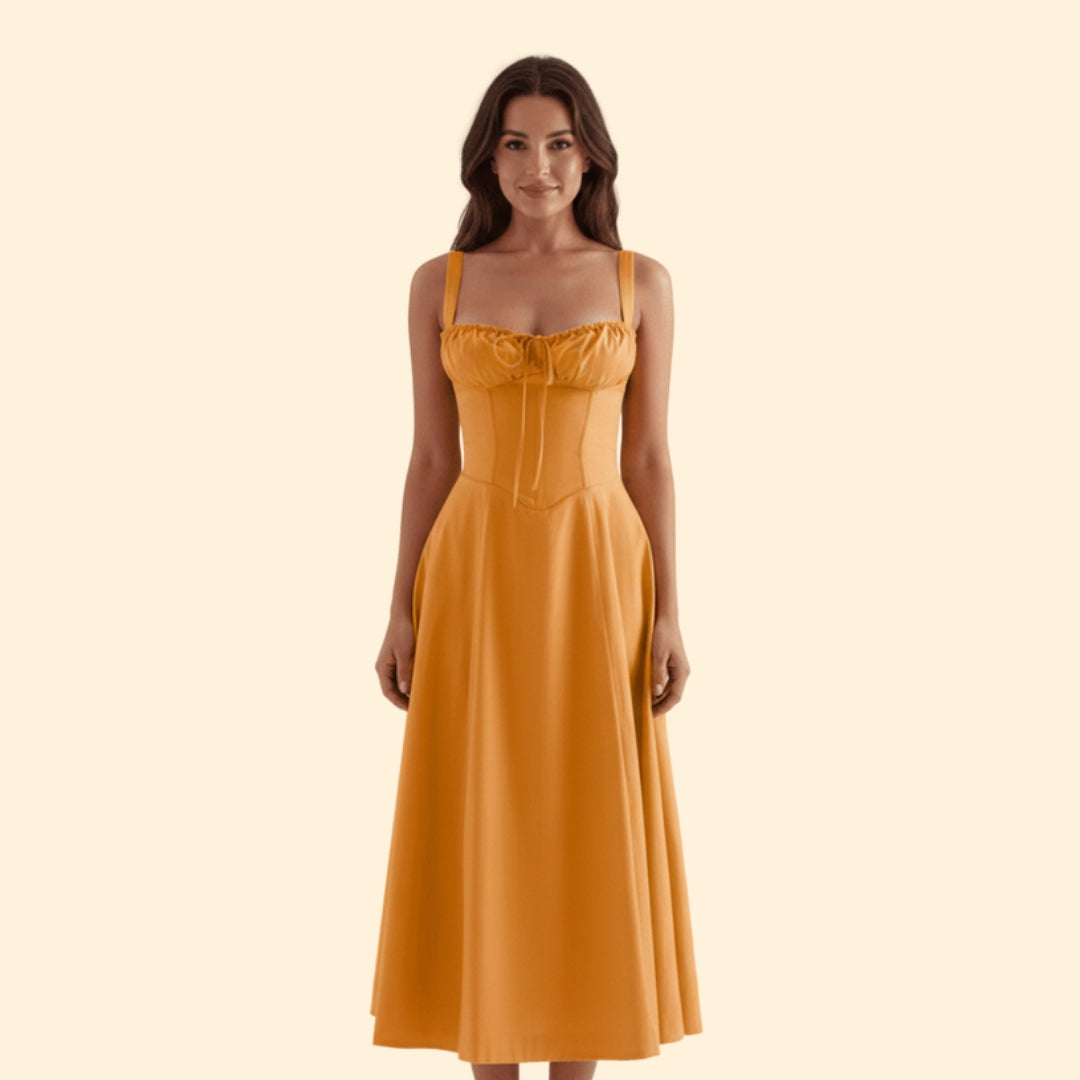 Women’s Corset Dress with Ruffled Skirt