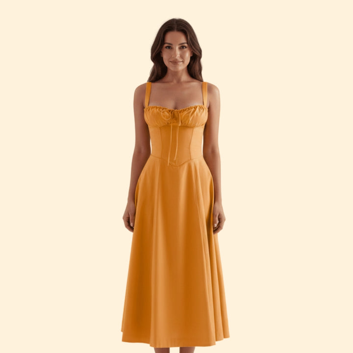 Women’s Corset Dress with Ruffled Skirt