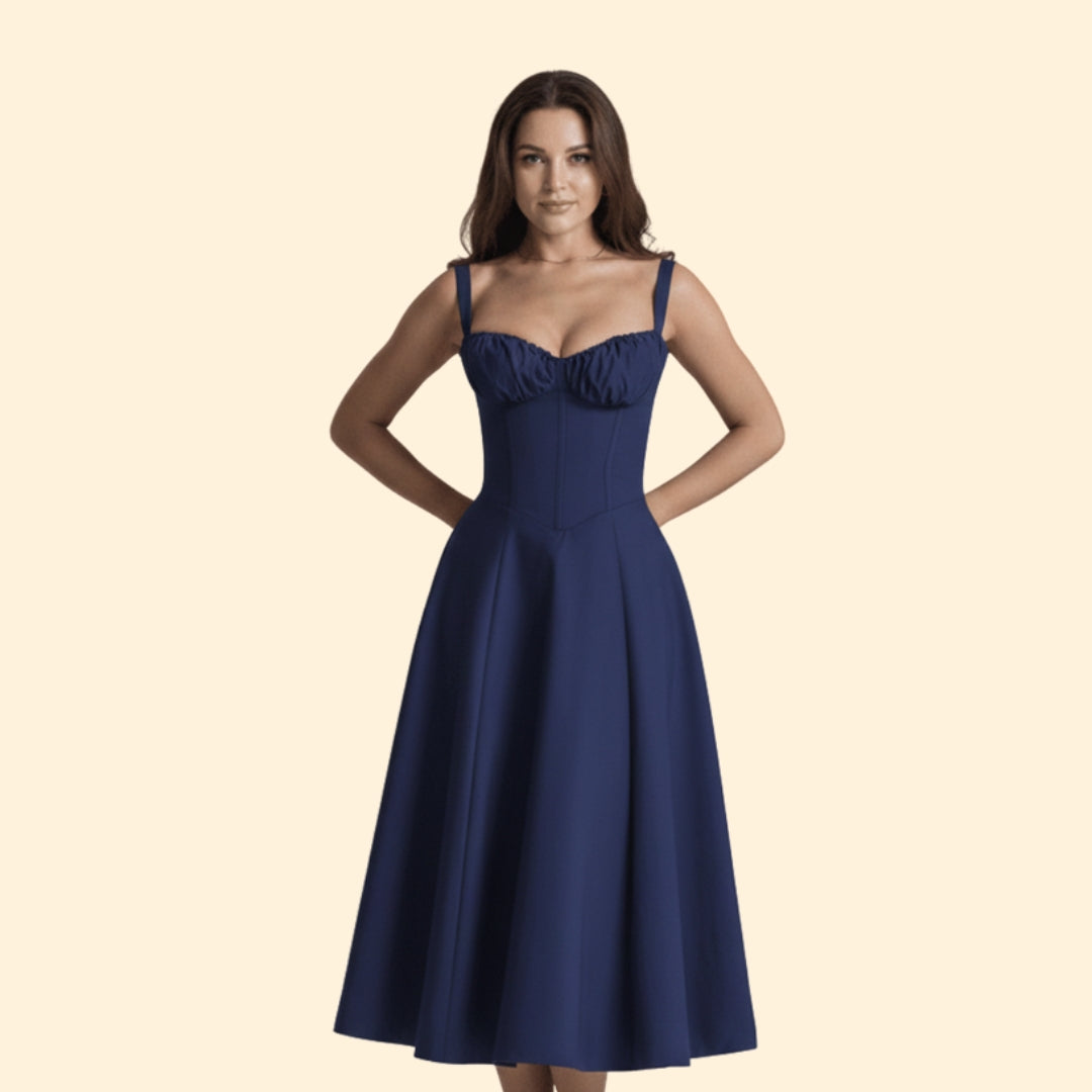 Women’s Corset Dress with Ruffled Skirt