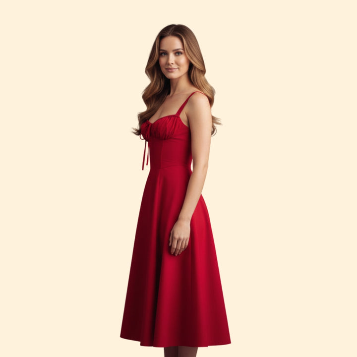 Women’s Corset Dress with Ruffled Skirt