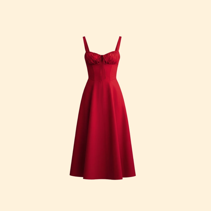 Women’s Corset Dress with Ruffled Skirt