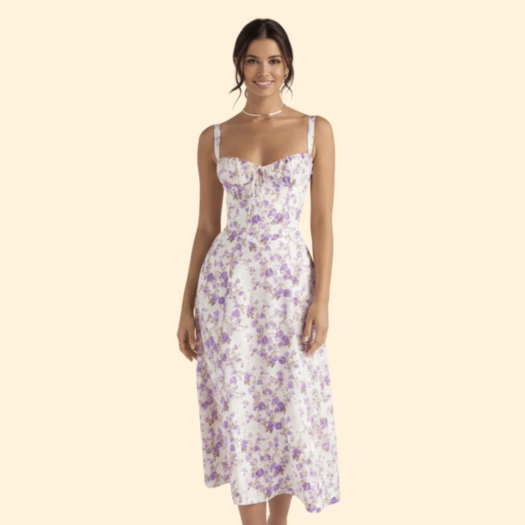 Women’s Corset Dress with Ruffled Skirt