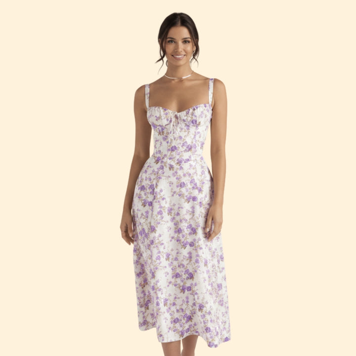 Women’s Corset Dress with Ruffled Skirt