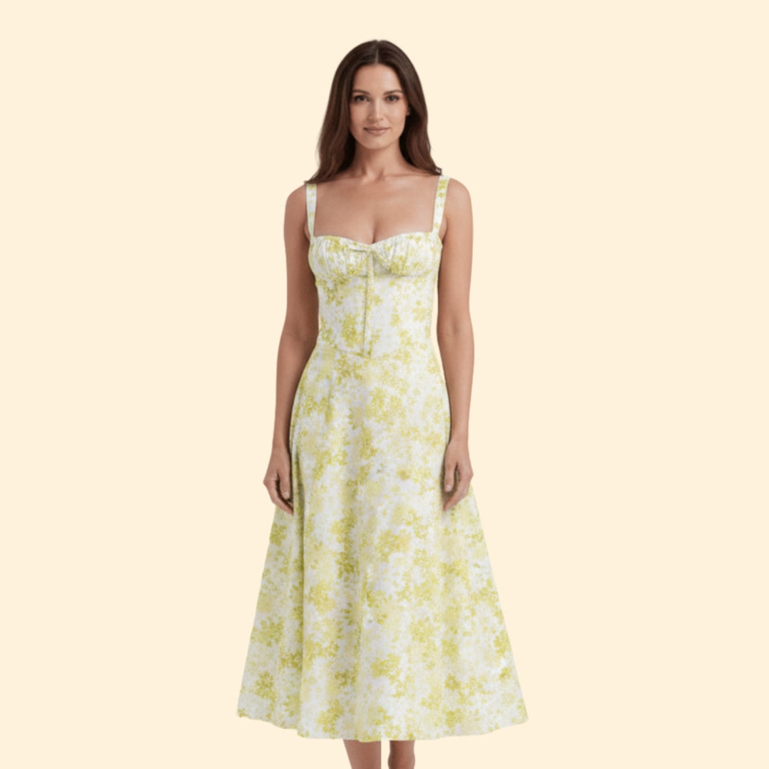 Women’s Corset Dress with Ruffled Skirt