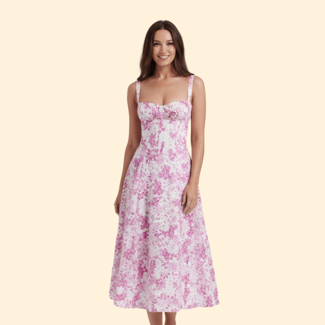 Women’s Corset Dress with Ruffled Skirt