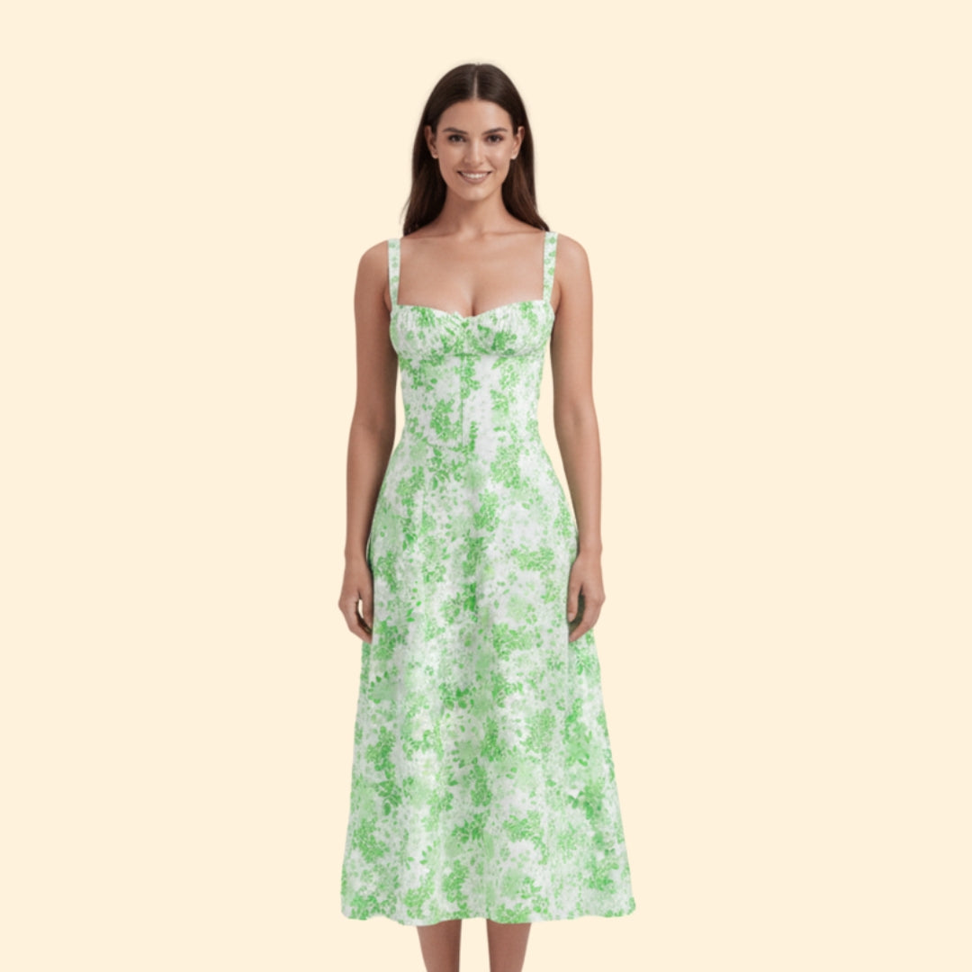 Women’s Corset Dress with Ruffled Skirt