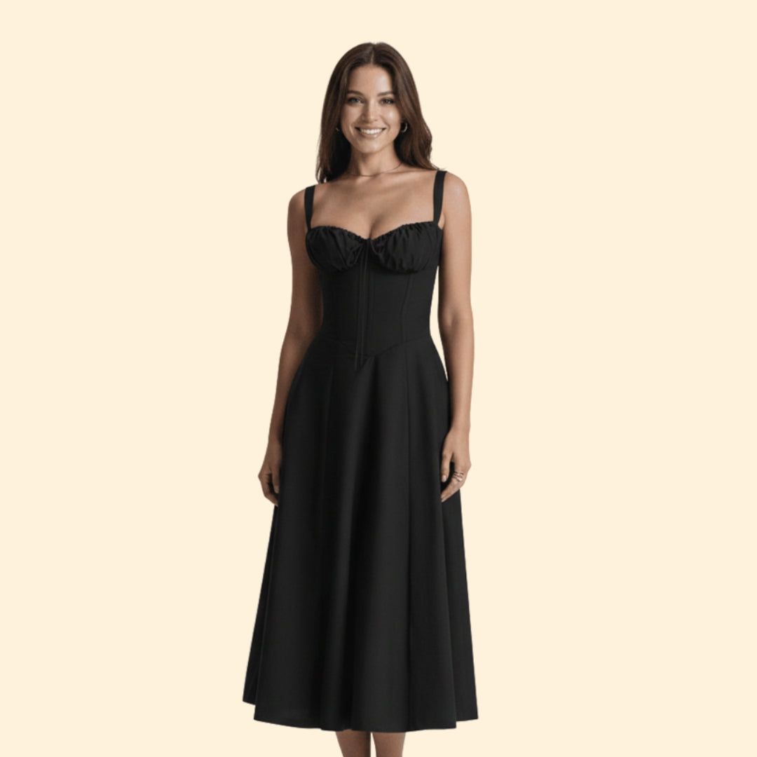 Women’s Corset Dress with Ruffled Skirt