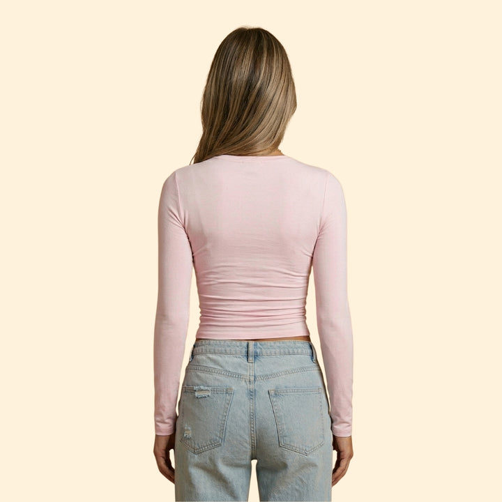 Women’s Crop Top with Round Neckline