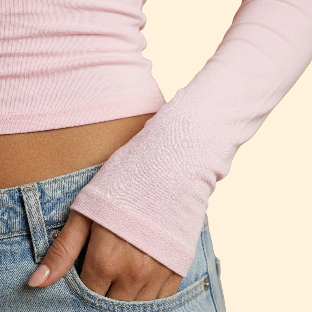 Women’s Crop Top with Round Neckline