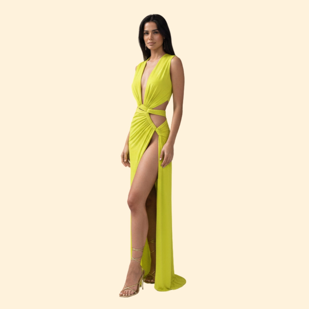 Women’s Cut-Out Dress with Side Slit