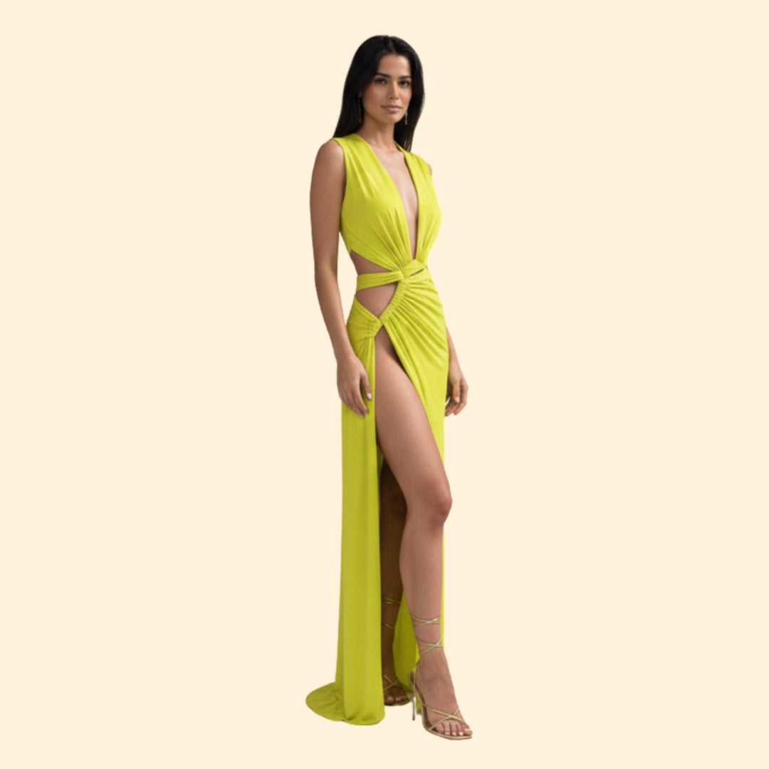 Women’s Cut-Out Dress with Side Slit