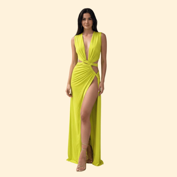 Women’s Cut-Out Dress with Side Slit