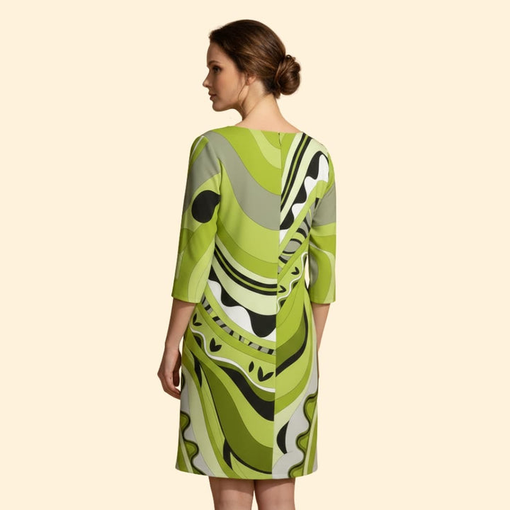 Women's Dress with Abstract Print