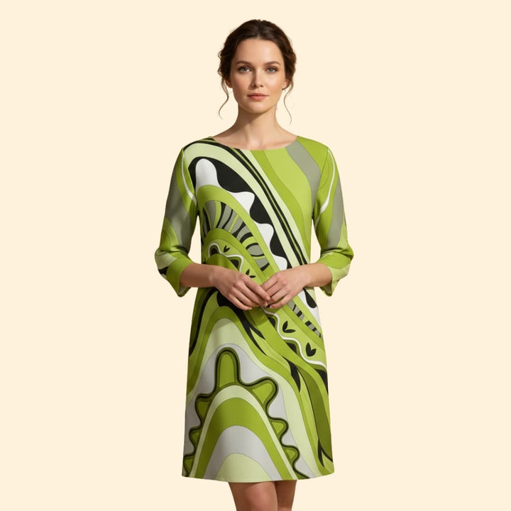 Women's Dress with Abstract Print