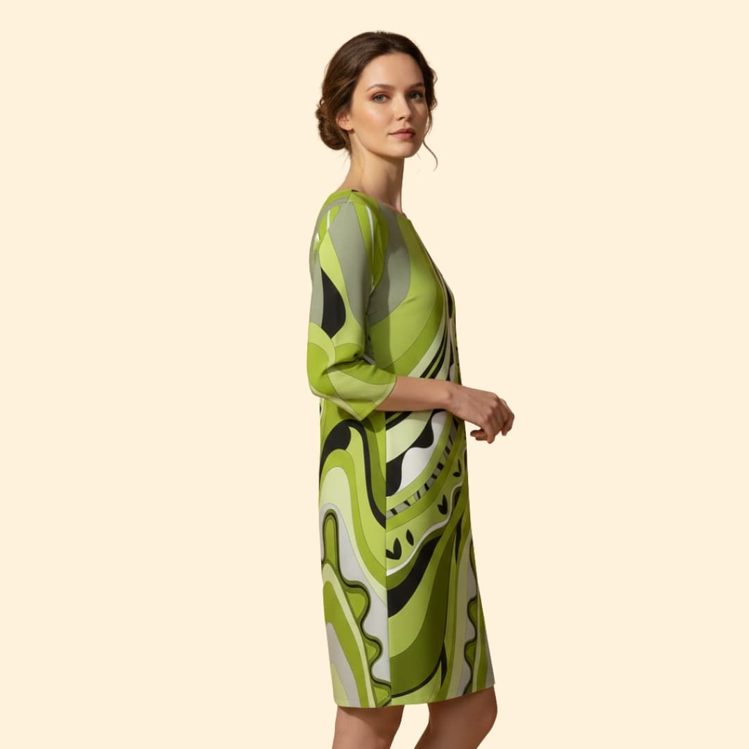Women's Dress with Abstract Print