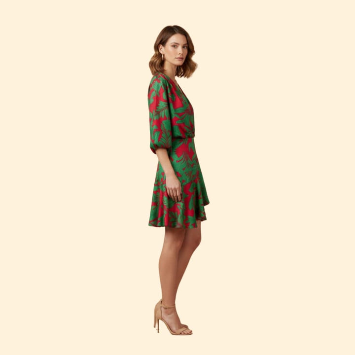 Women's Dress with Batwing Sleeves