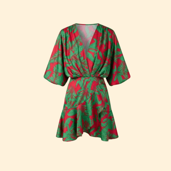Women's Dress with Batwing Sleeves