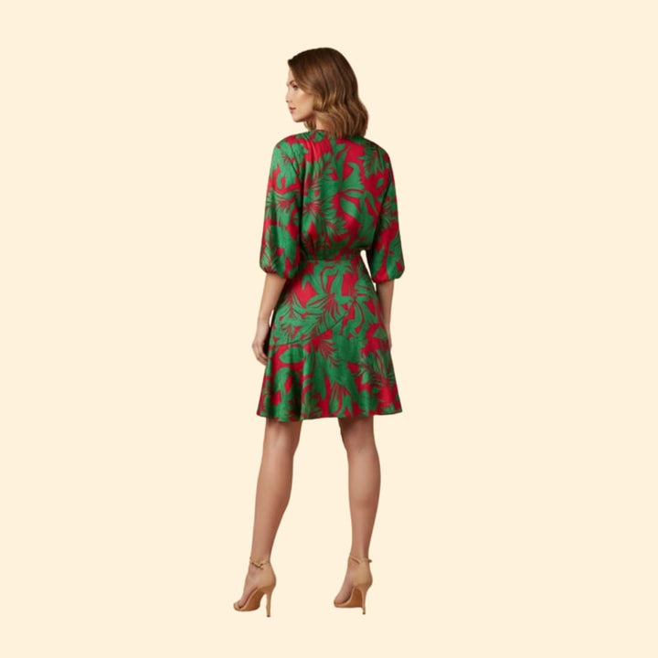 Women's Dress with Batwing Sleeves