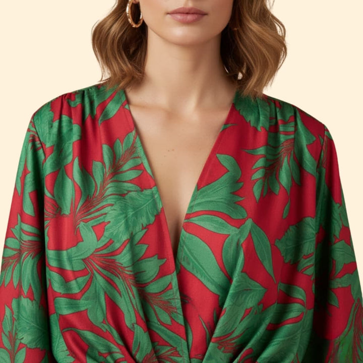 Women's Dress with Batwing Sleeves