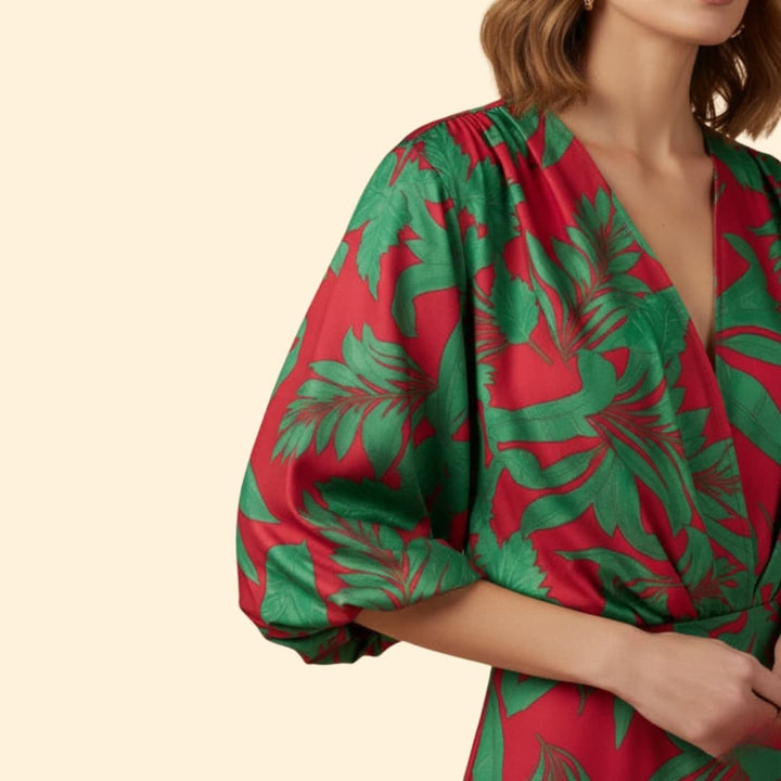 Women's Dress with Batwing Sleeves