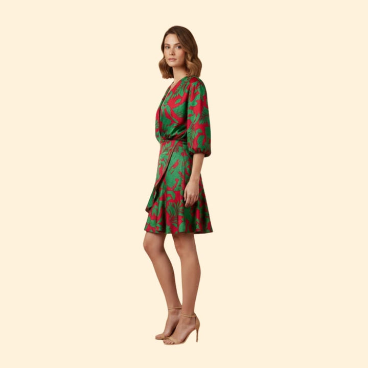 Women's Dress with Batwing Sleeves