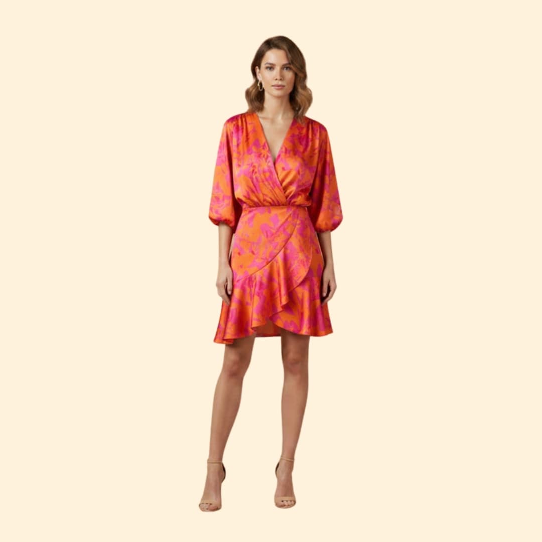 Women's Dress with Batwing Sleeves